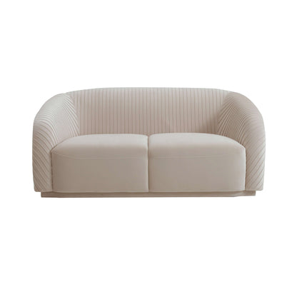Yara 70" Loveseat by Inspire Me! Home Decor - Beige - Image 1