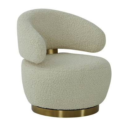 Austin Performance Fabric Swivel Accent Chair - Beige - Image 1