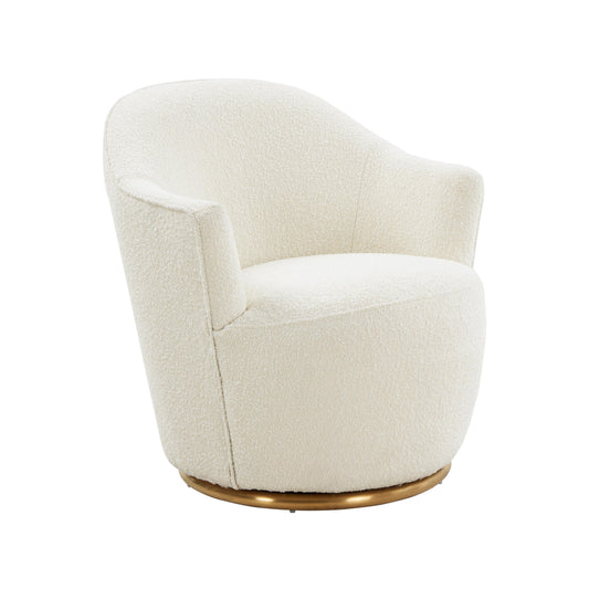 Skyla Performance Boucle Swivel Accent Chair - Image 1