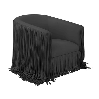 Shag Me Performance Vegan Leather Swivel Accent Chair - Image 1