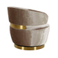 Austin Performance Fabric Swivel Accent Chair - Champagne - Image 4