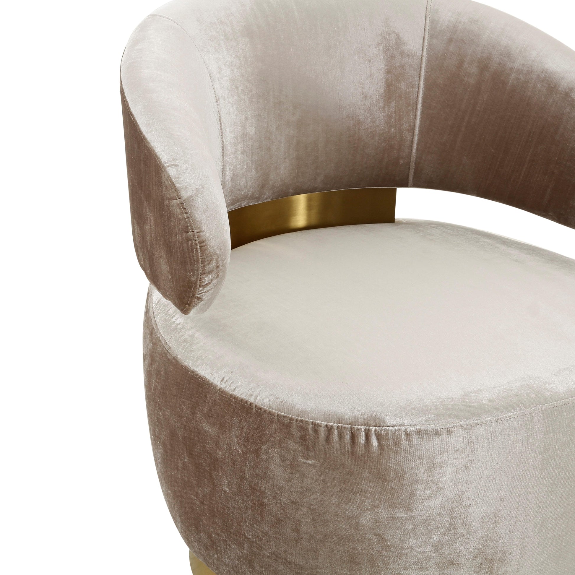 Austin Performance Fabric Swivel Accent Chair - Champagne - Image 5