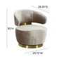 Austin Performance Fabric Swivel Accent Chair - Champagne - Image 6
