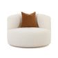 Fickle Swivel Accent Chair - Cream - Image 5