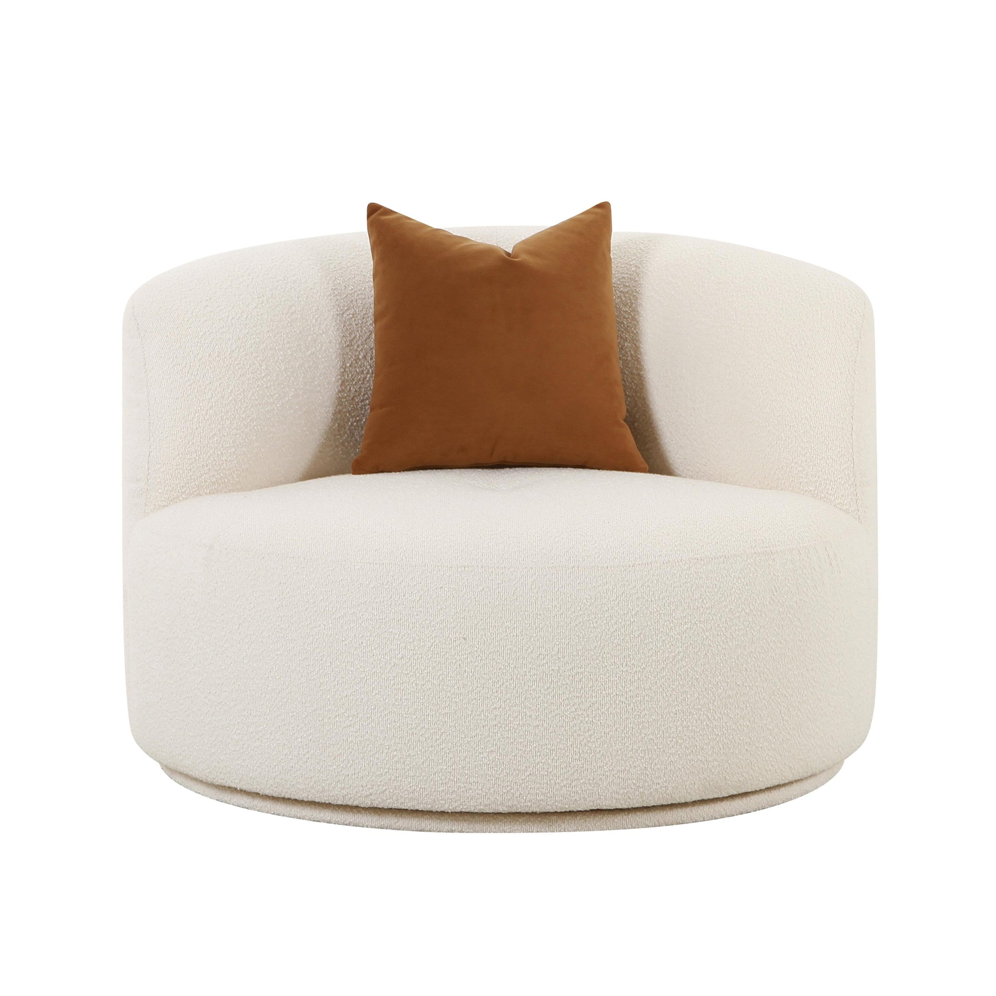 Fickle Swivel Accent Chair - Cream - Image 5