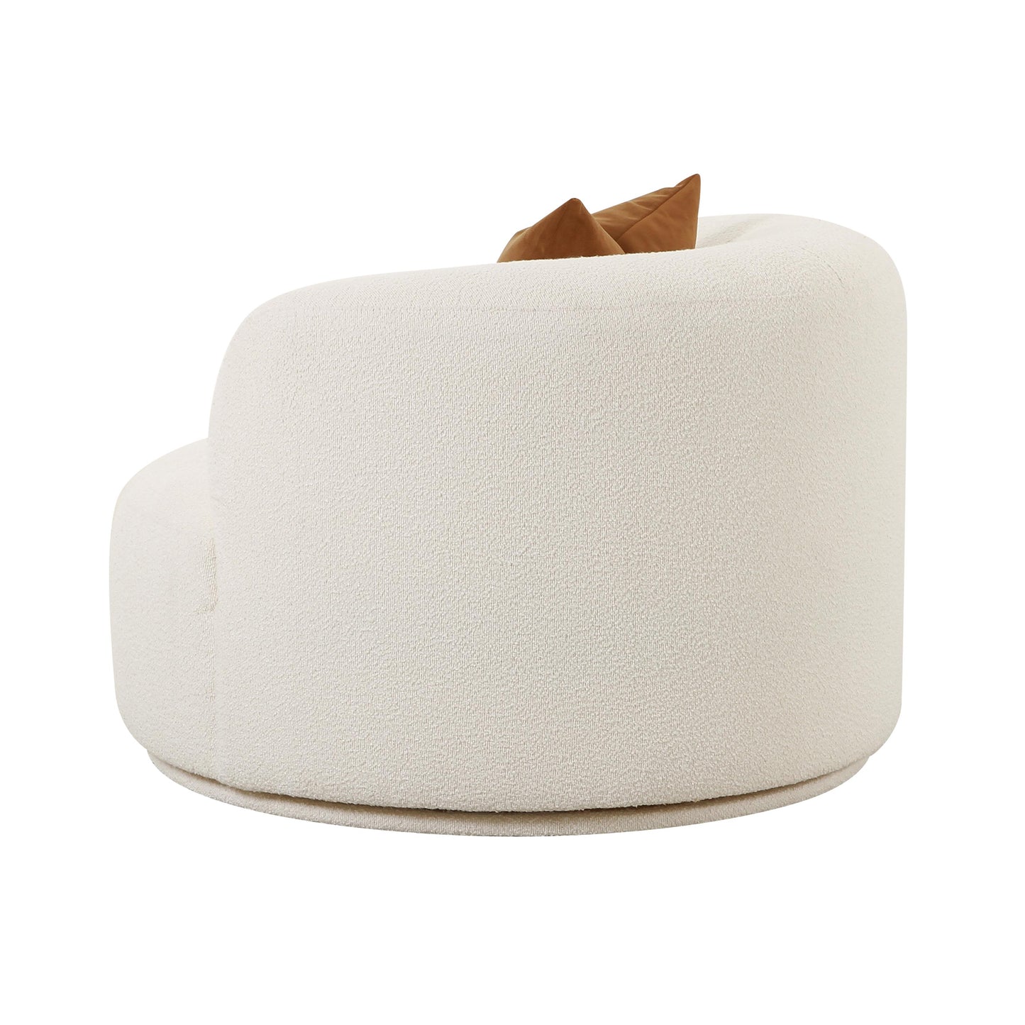 Fickle Swivel Accent Chair - Cream - Image 6