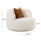 Fickle Swivel Accent Chair - Cream - Image 7