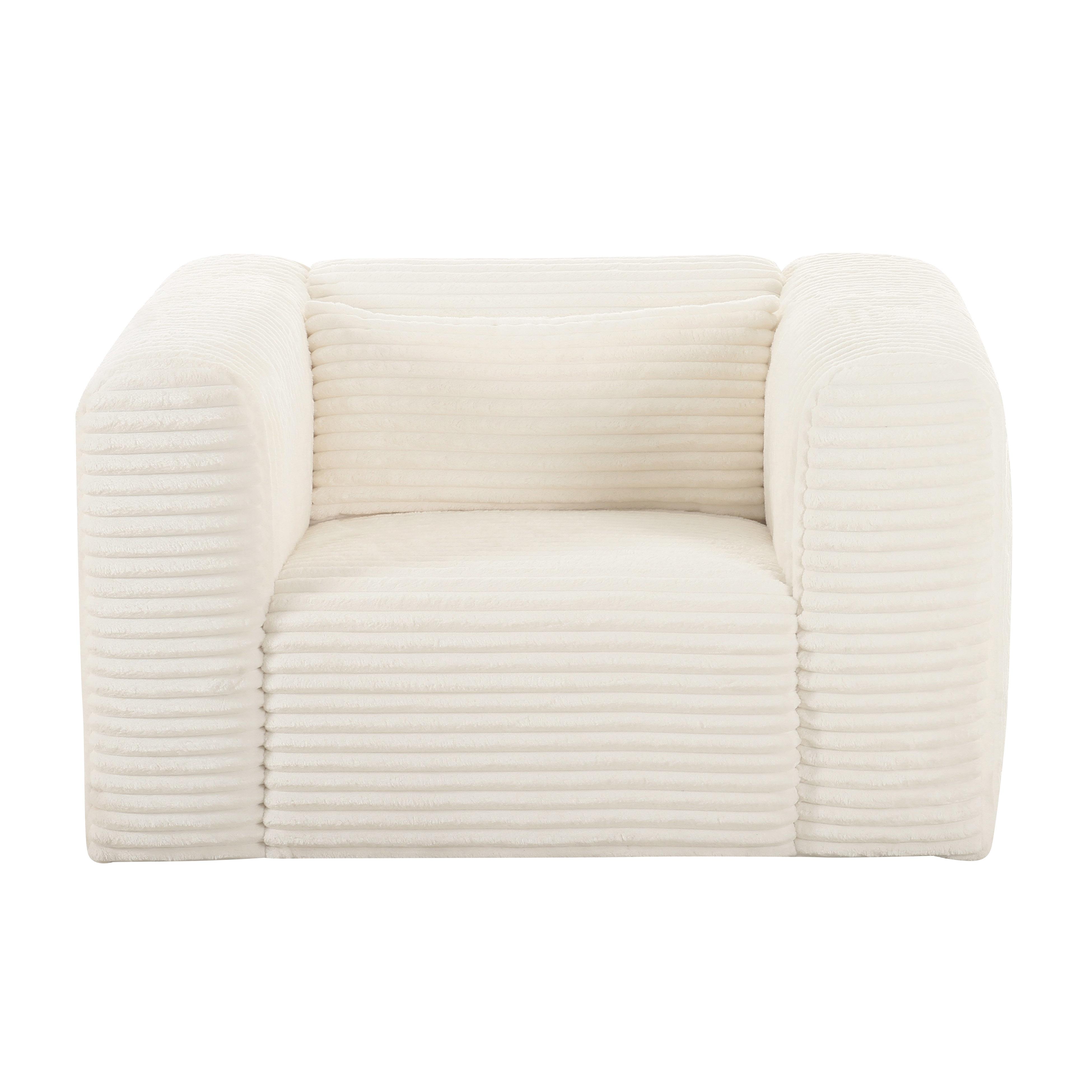 Tarra Fluffy Oversized Corduroy Armchair | TOV Furniture