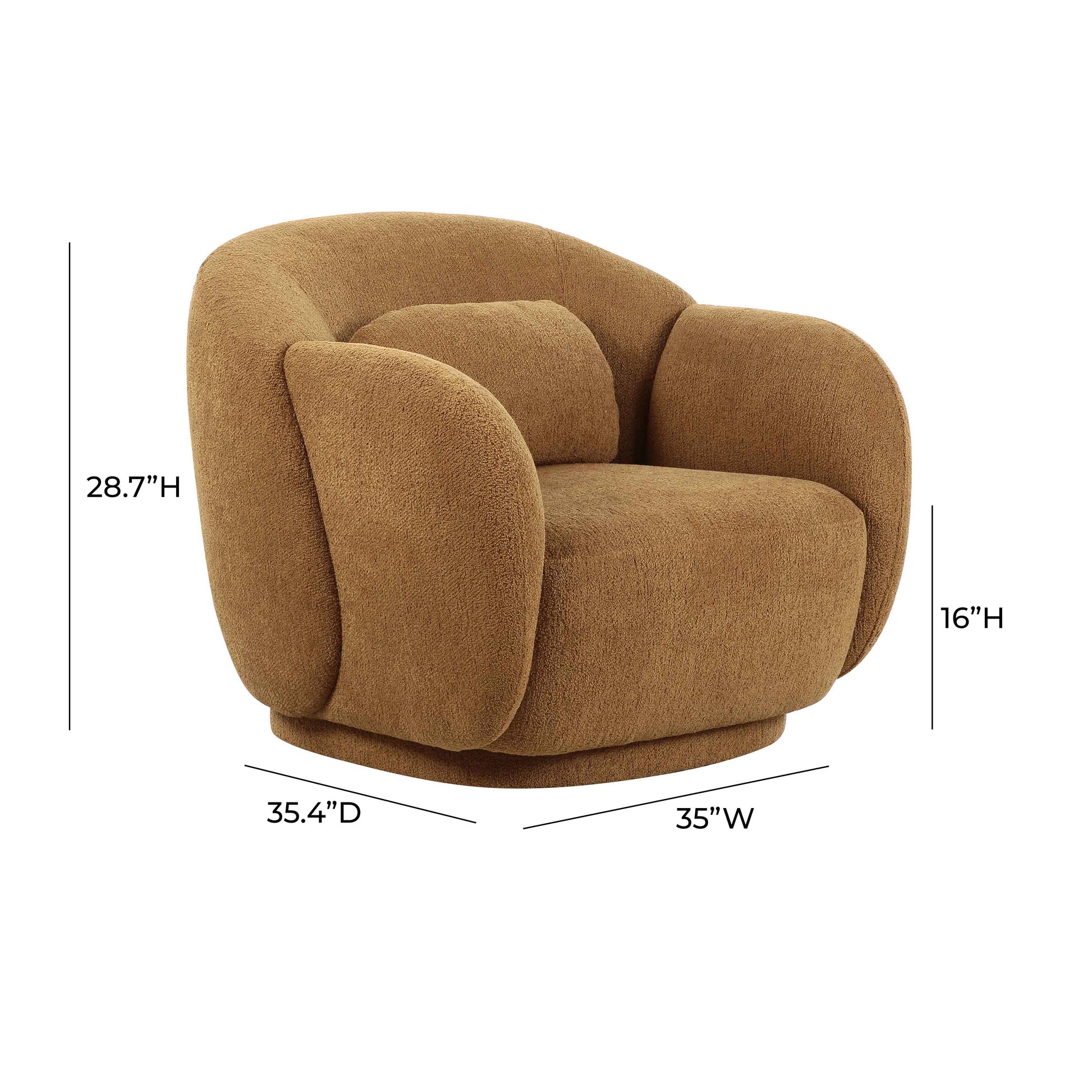 Misty Accent Chair - Brown - Image 6