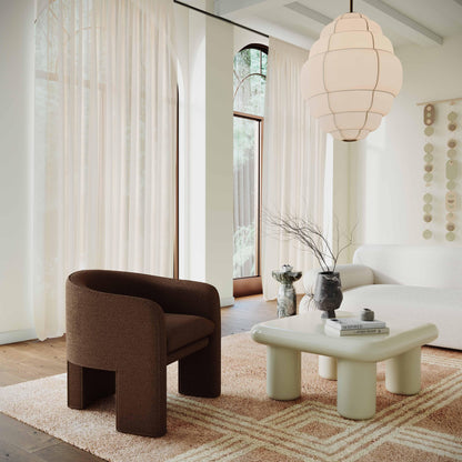 Marla Performance Boucle Accent Chair - Brown - Image 1