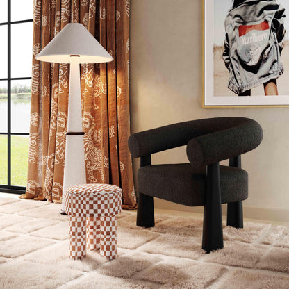 Spara Performance Boucle Accent Chair - Black - Image 1