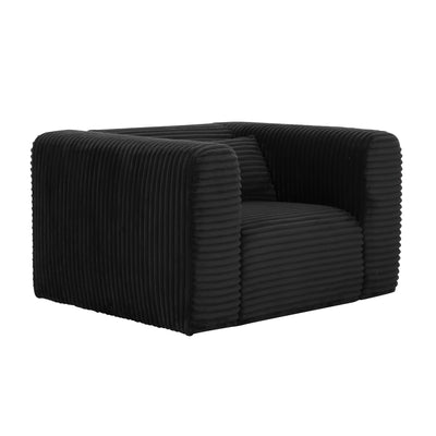 Tarra Fluffy Oversized Performance Corduroy Accent Chair - Image 1