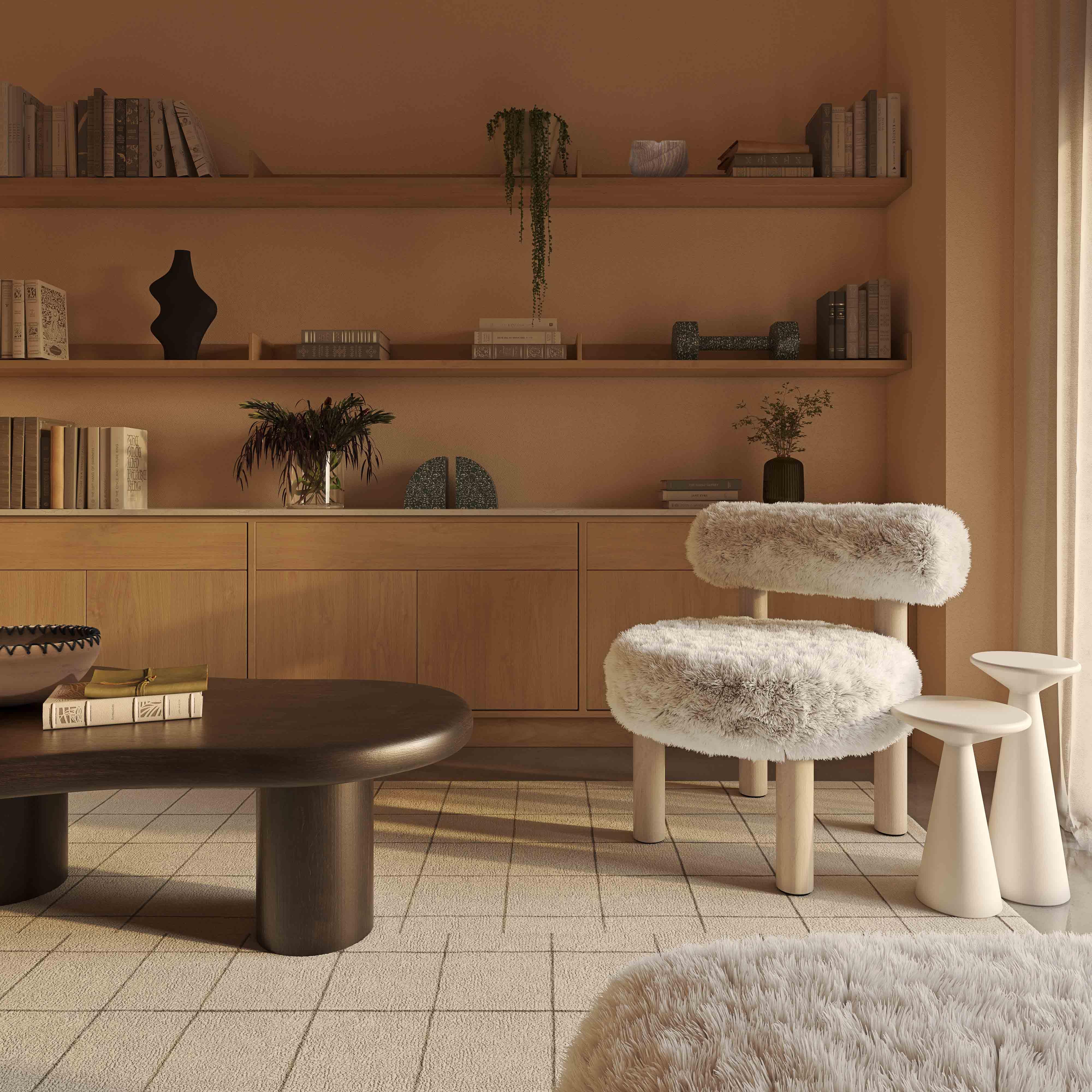 Carmel Vegan Shearling Accent Chair | TOV Furniture