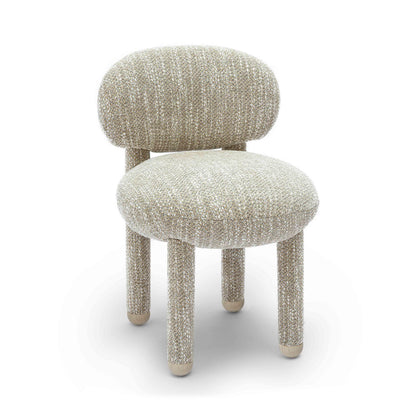 Manu Nubby Performance Fabric Side Chair - Beige - Image 1