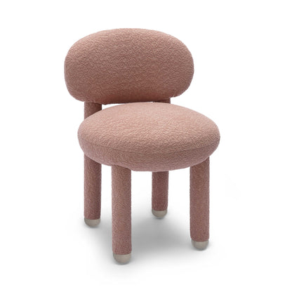 Manu Nubby Performance Fabric Side Chair - Pink - Image 1