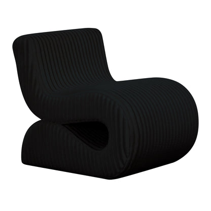 Senna Performance Oversized Corduroy Accent Chair - Black - Image 1
