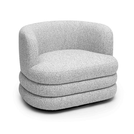 Astor Heavy Performance Boucle Swivel Hotel Lounge Chair - Image 1