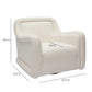 Charli Performance Boucle Swivel Chair - Cream - Image 6