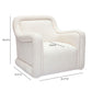 Charli Cream Performance Basketweave Chenille Swivel Chair - Image 7