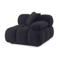 Calliope Cream Vegan Shearling Modular Corner Chair