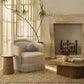 Pamela Tan Performance Chenille Tasseled Lounge Accent Chair - Image 2