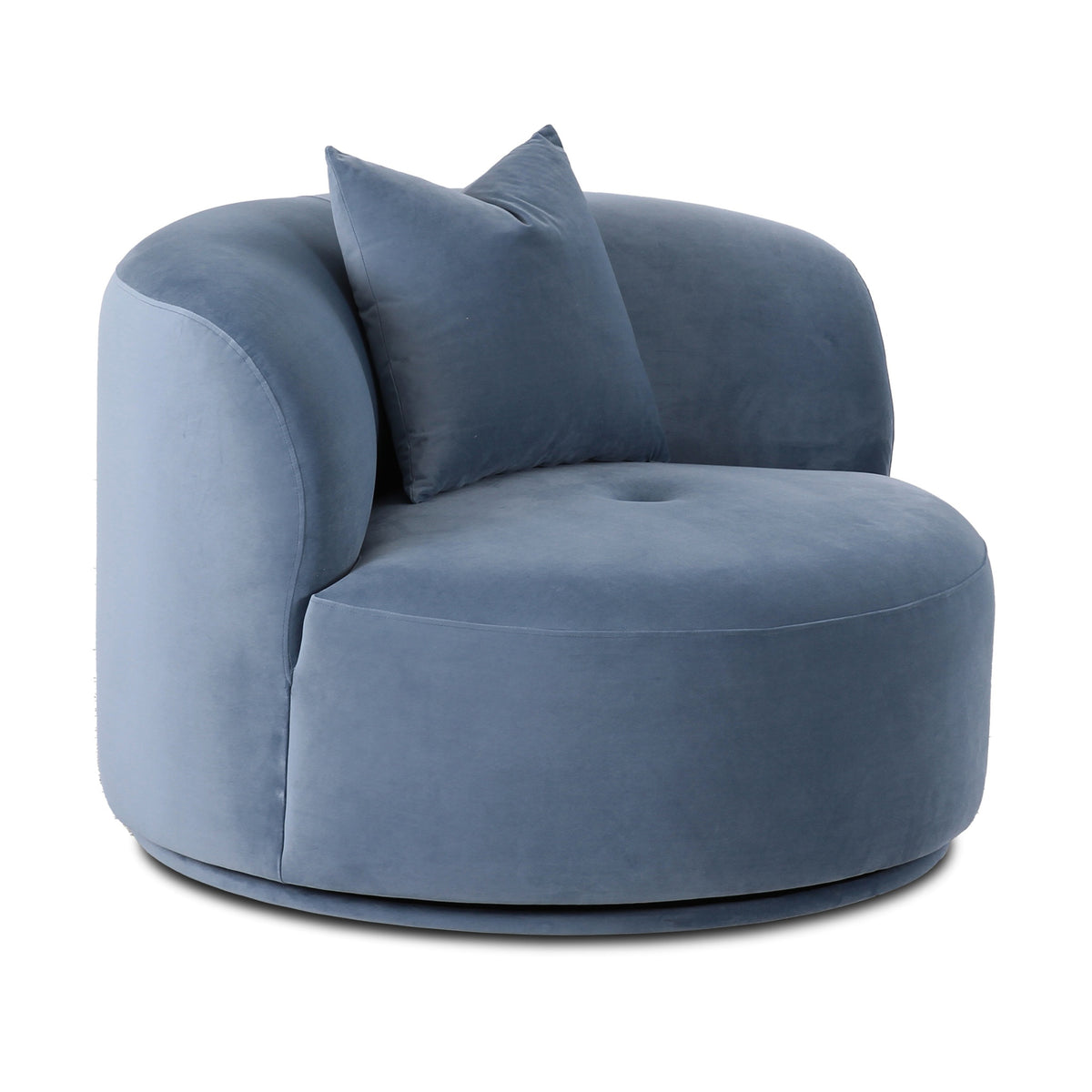 Fickle Swivel Accent Chair - Bluestone - Image 3