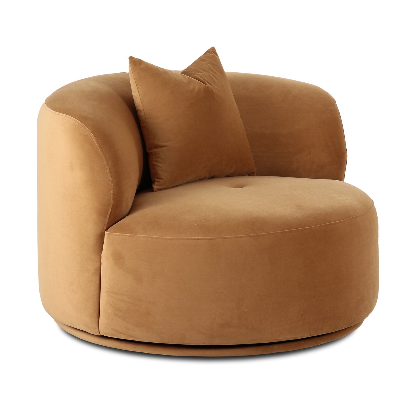 Fickle Swivel Accent Chair - Camel - Image 1