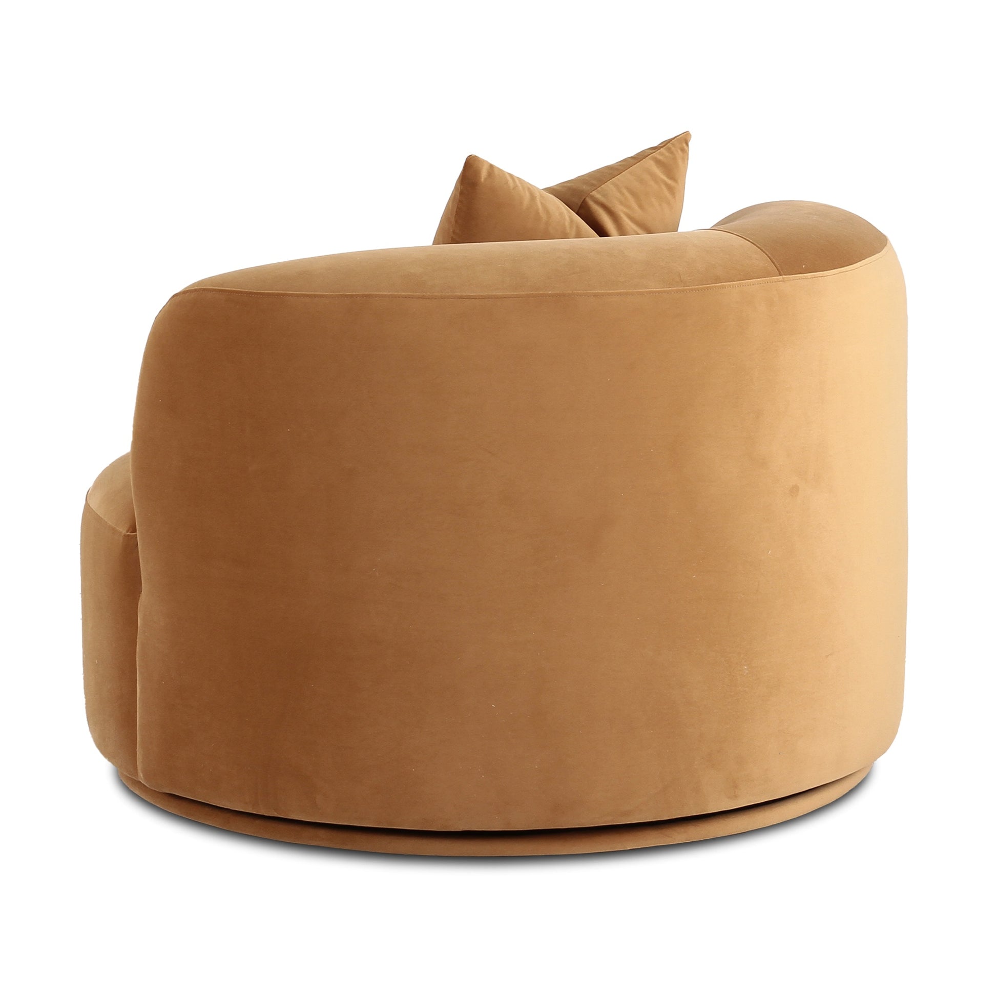 Fickle Swivel Accent Chair - Camel - Image 4