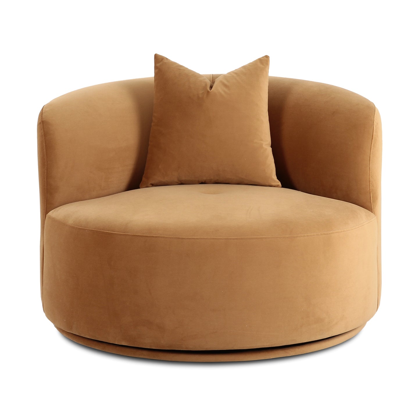 Fickle Swivel Accent Chair - Camel - Image 1