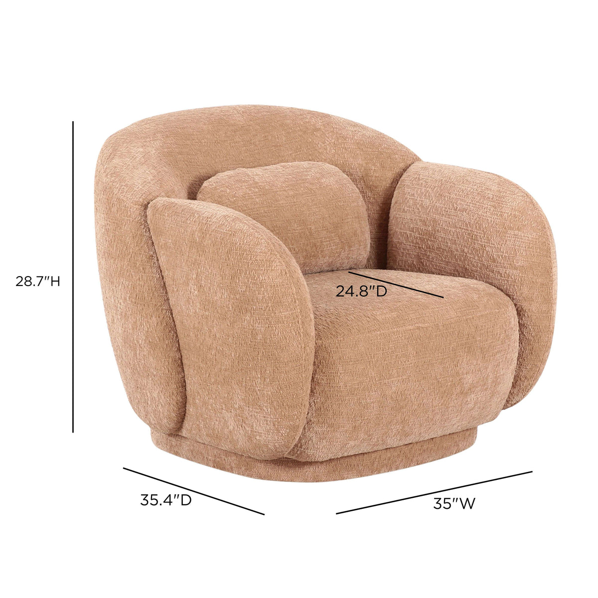 Misty Accent Chair - Tan - Image 8