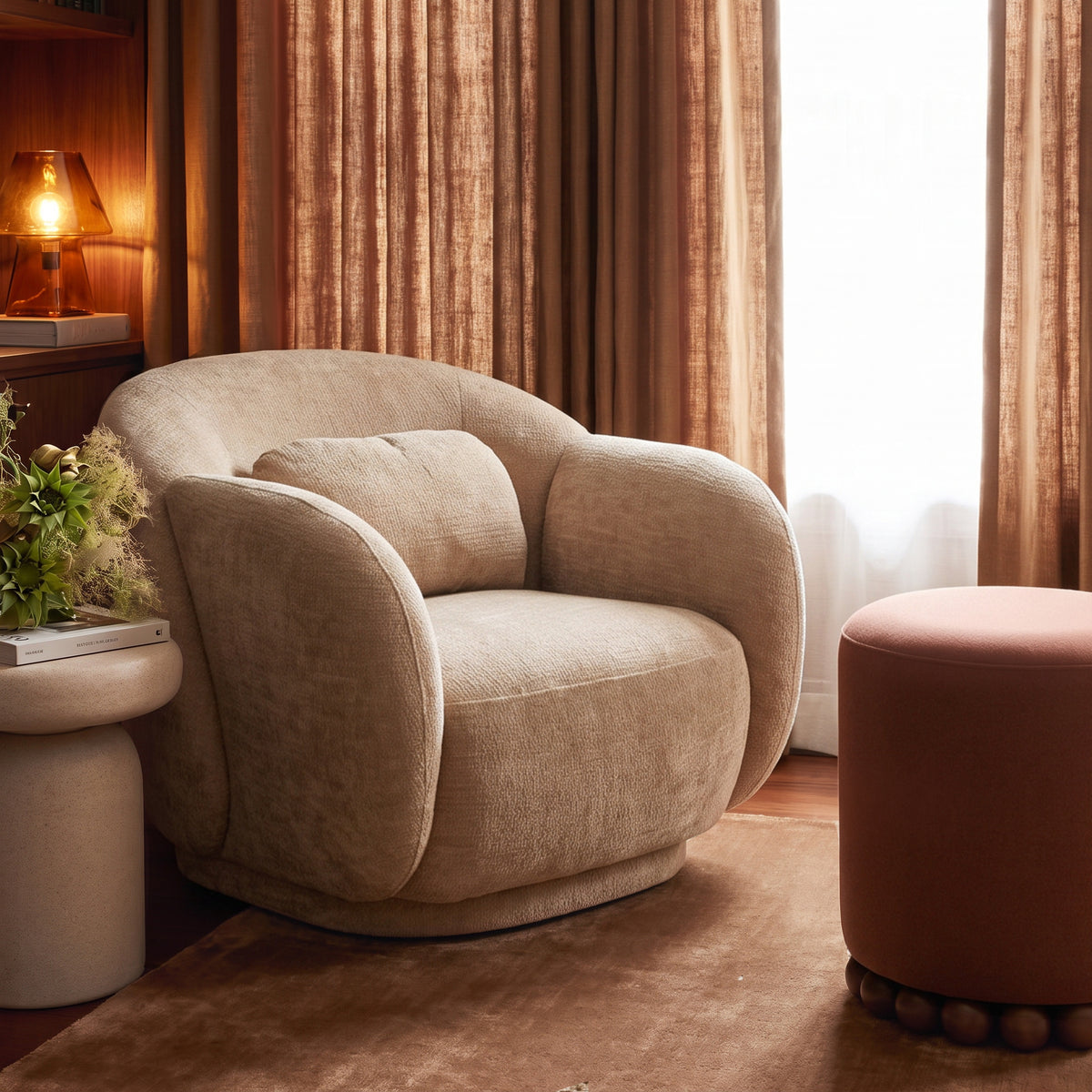 Misty Accent Chair - Tan - Image 2