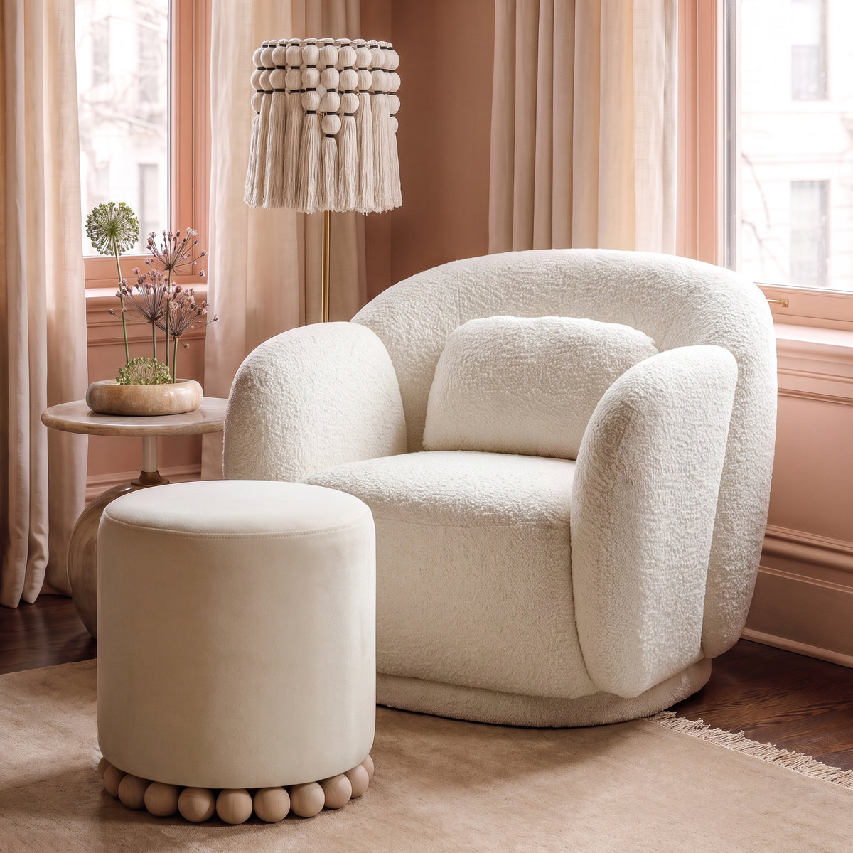 Misty Accent Chair - Off-White - Image 2