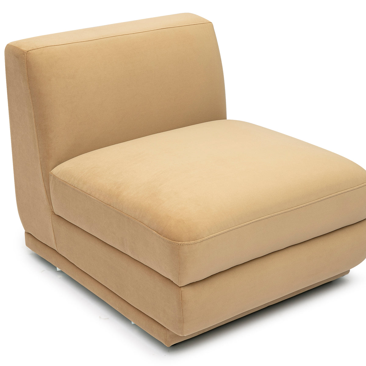 Perry Modular Armless Chair - Tan - Image 3