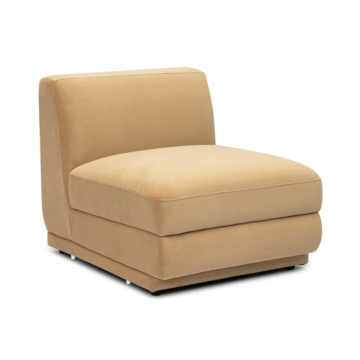 Perry Modular Armless Chair - Tan - Image 1