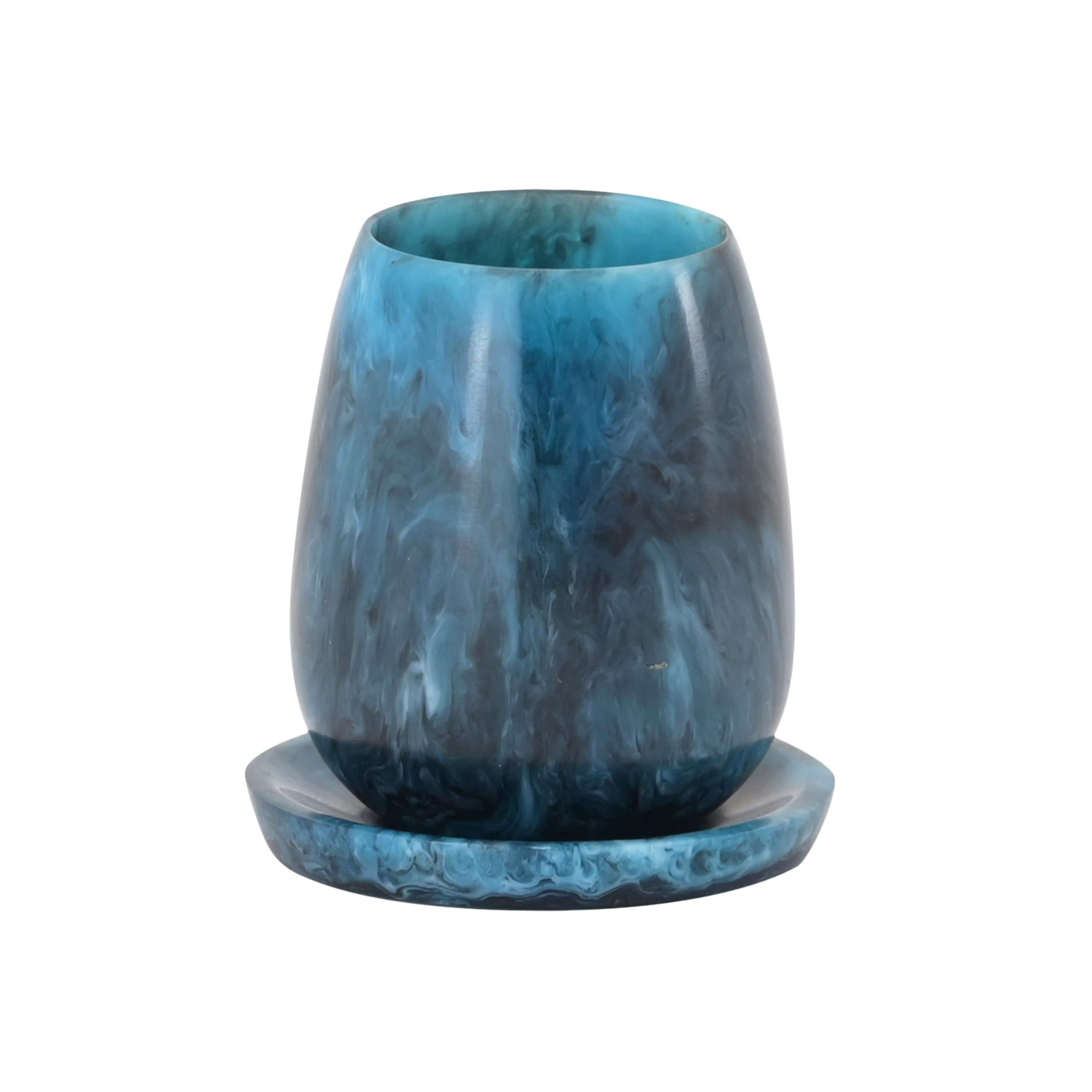 TOV Furniture Swirl Resin Kiddush Cup