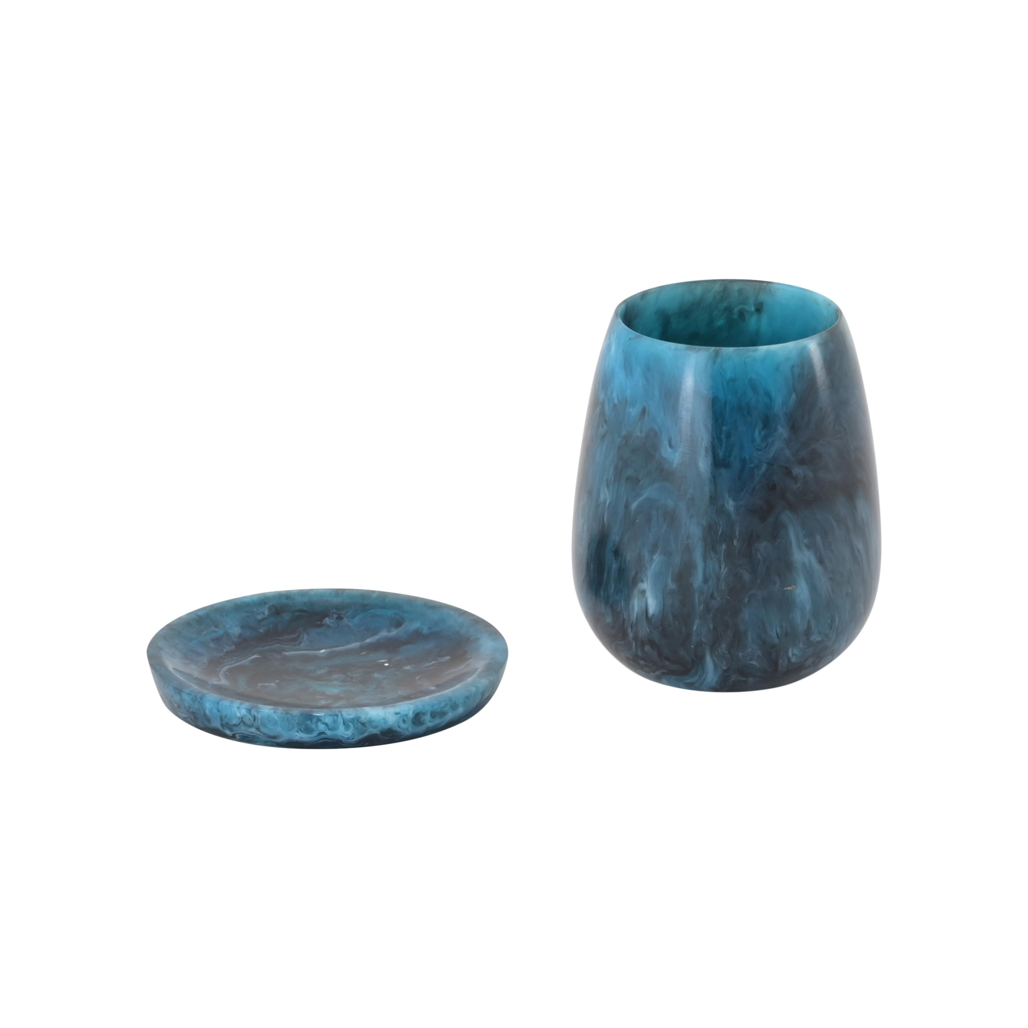 TOV Furniture Swirl Resin Kiddush Cup - Thumbnail 2