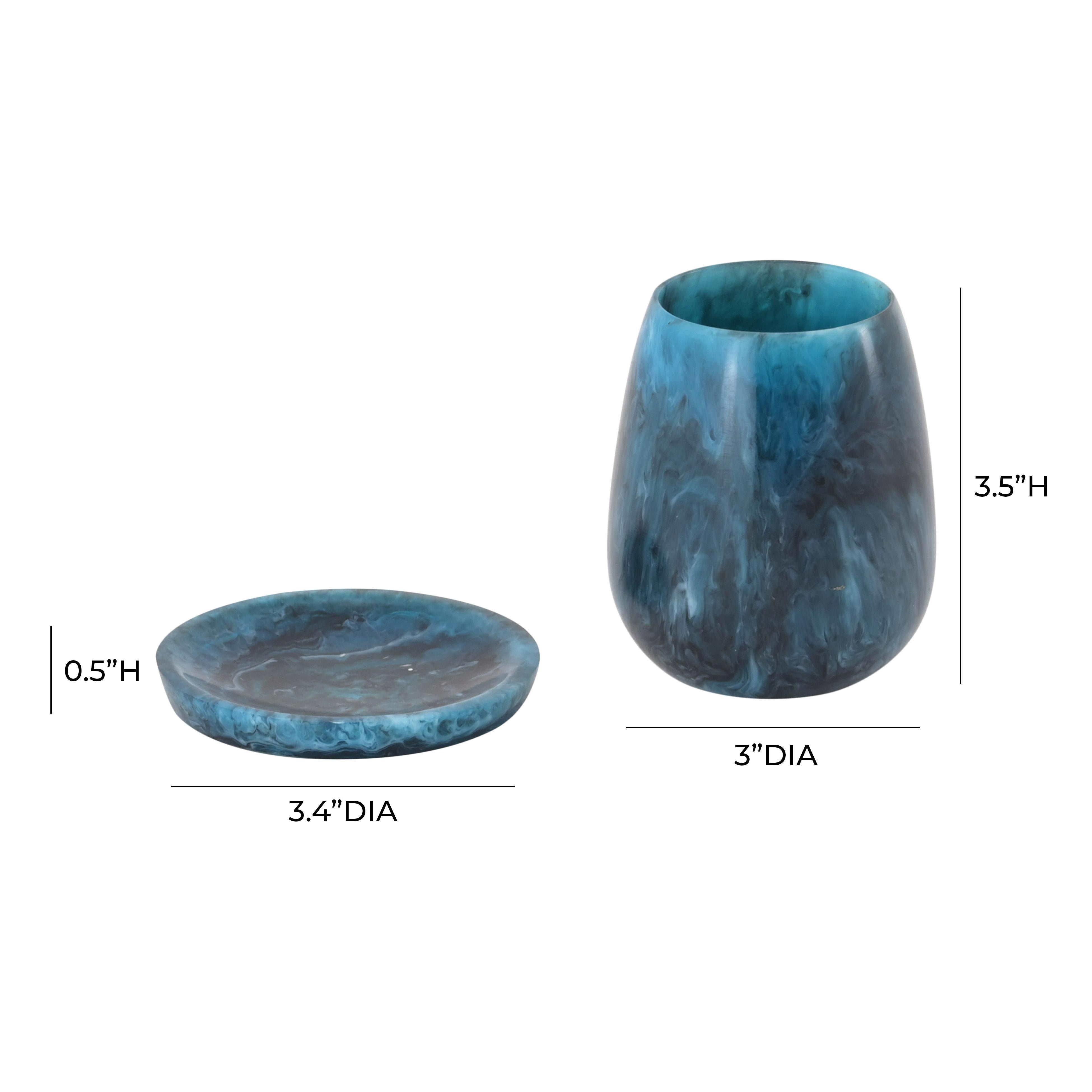 TOV Furniture Swirl Resin Kiddush Cup - Thumbnail 3