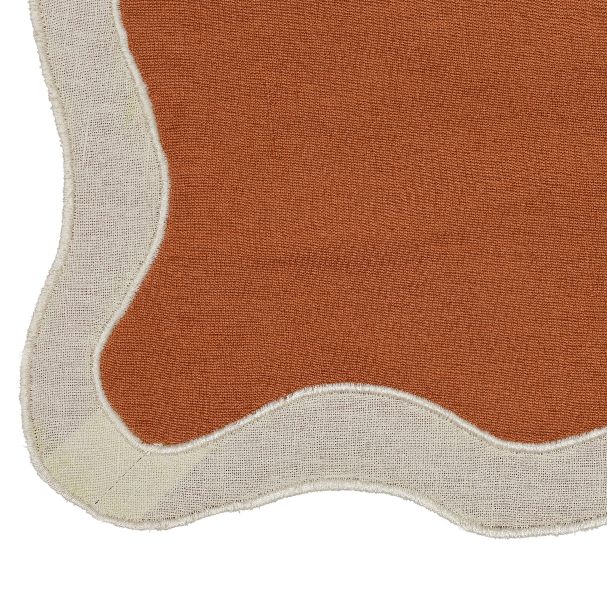 Wavy Challah Cover - Rust - Image 4
