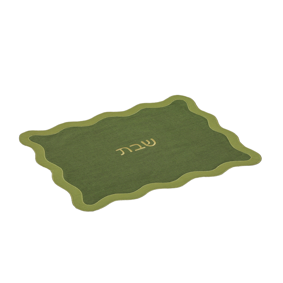 Wavy Challah Cover - Green - Image 3