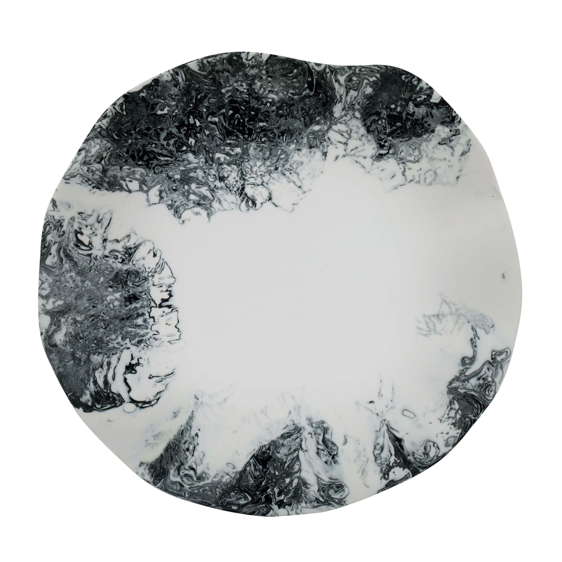 Mera Resin Petal Tray - Black and White - Image 3