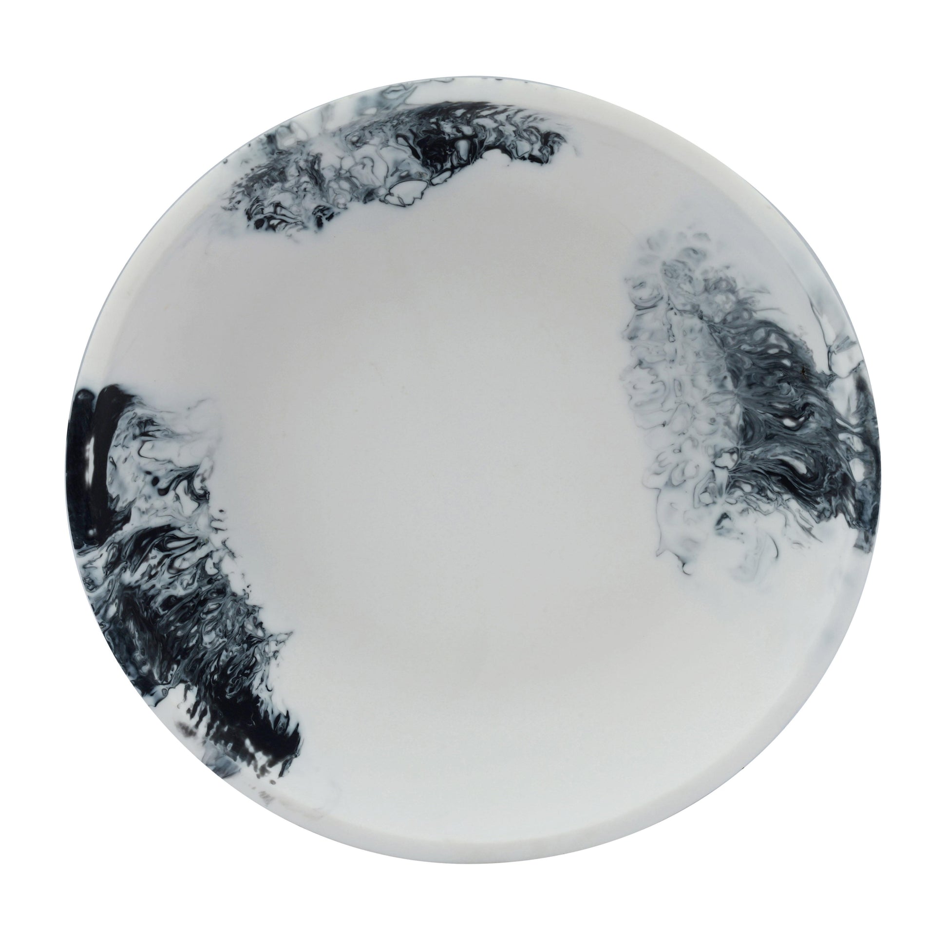 Mera Resin Serving Bowl - Black and White - Image 3