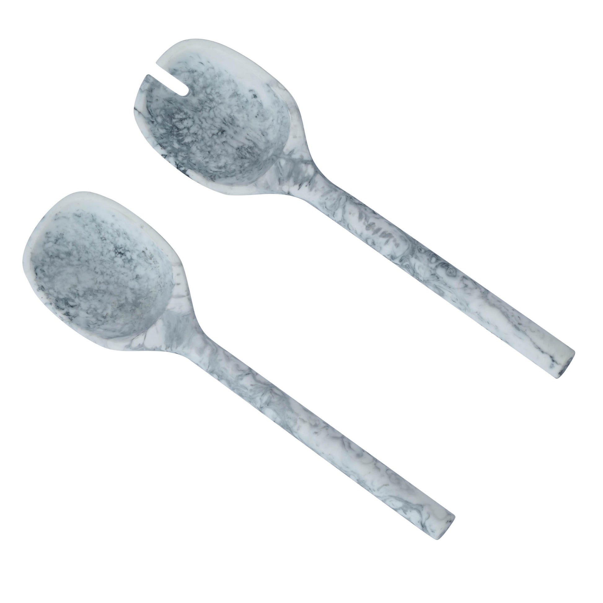 Mera Resin Serving Spoons - Set of 2 - Black and White - Image 3