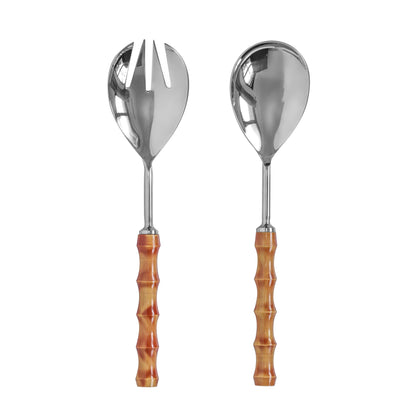 Bamboozled Stainless Steel Salad Serving Spoons - Set of 2 - Default Title - Image 2