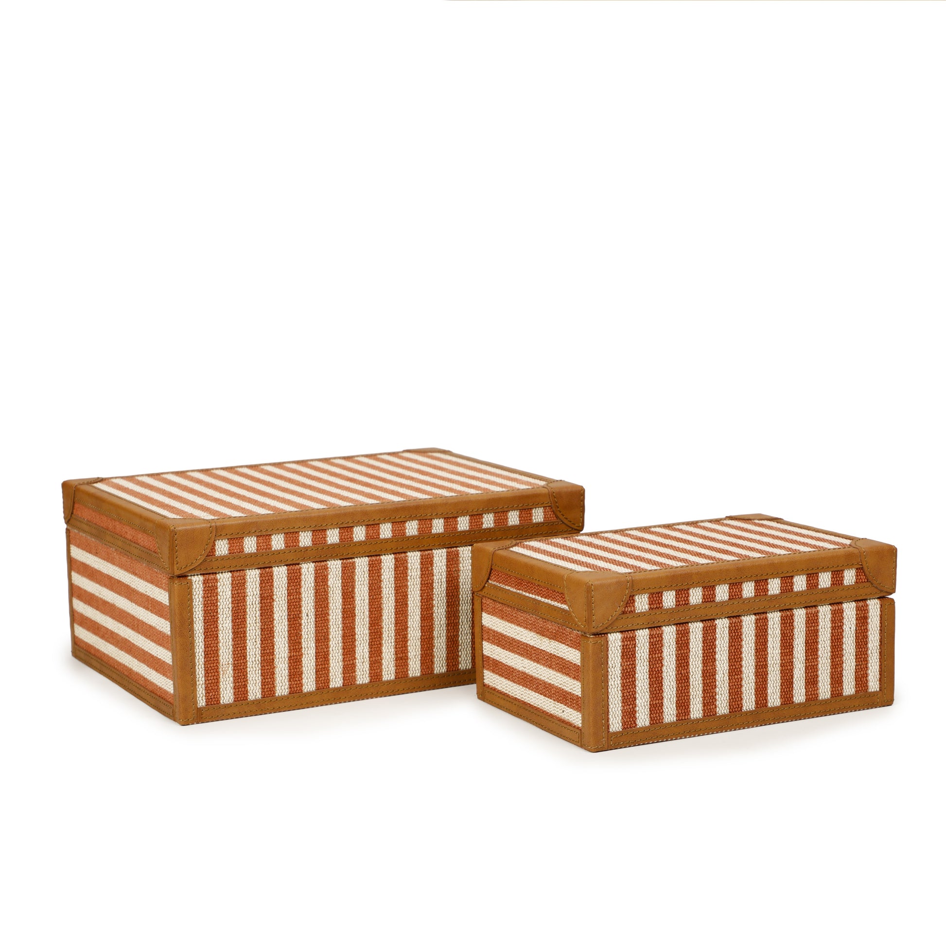 Kora Cotton Jute Contract-Grade Jewelry Box Set - Terracotta - Image 5