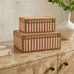 Kora Cotton Jute Contract-Grade Jewelry Box Set - Terracotta - Image 2