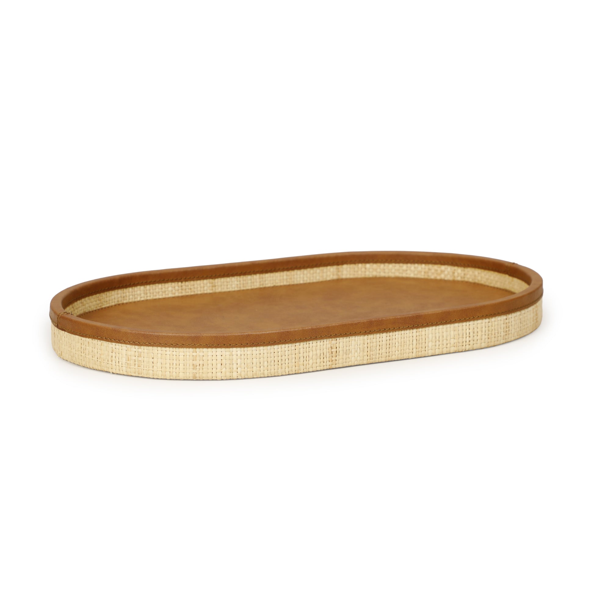 Hakiri Natural Raffia Contract-Grade Storage Tray - Large - Image 7