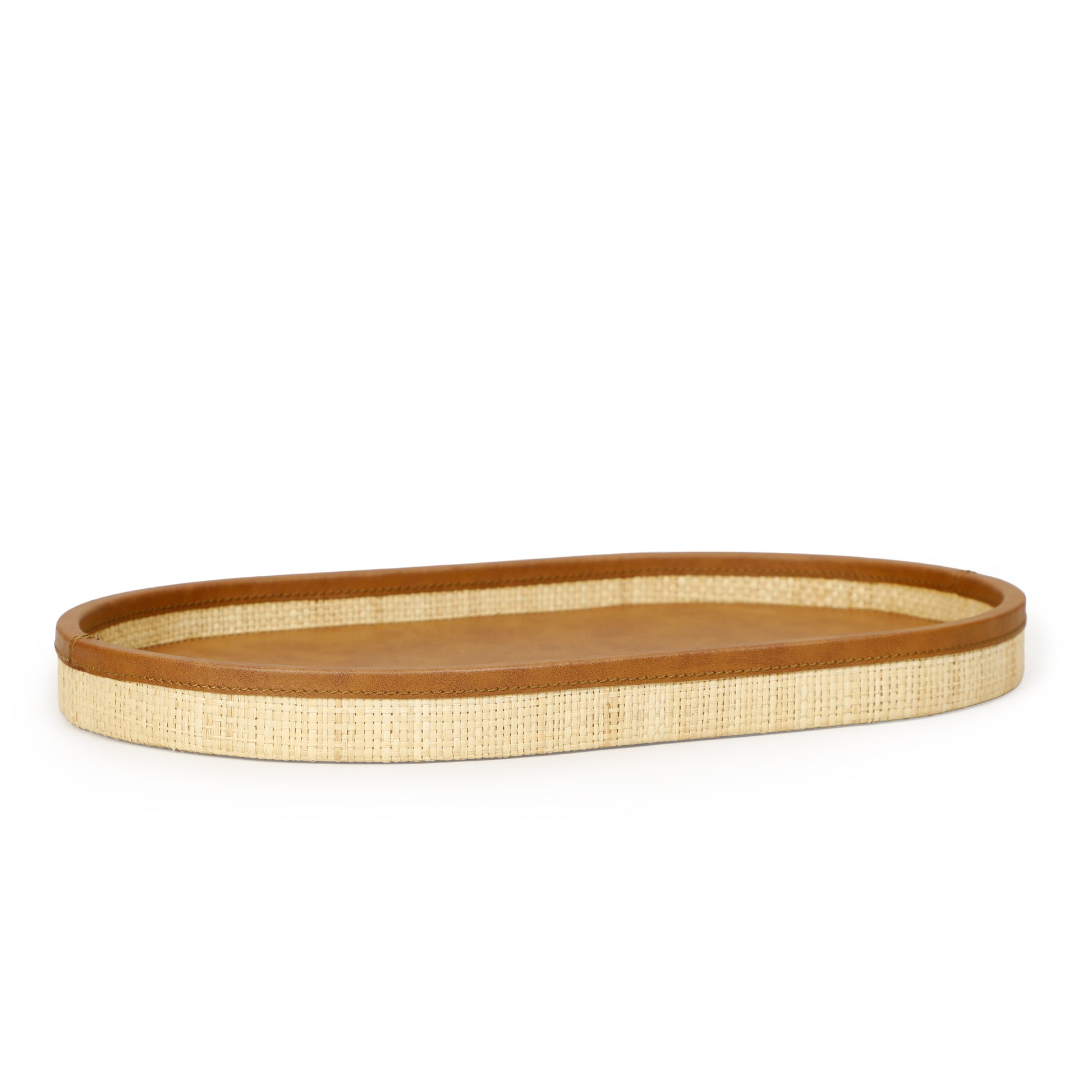 Hakiri Natural Raffia Contract-Grade Storage Tray - Large - Image 1