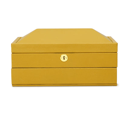Knox Mustard Yellow Vegan Leather Contract-Grade Jewelry Box - Default Title - Image 2
