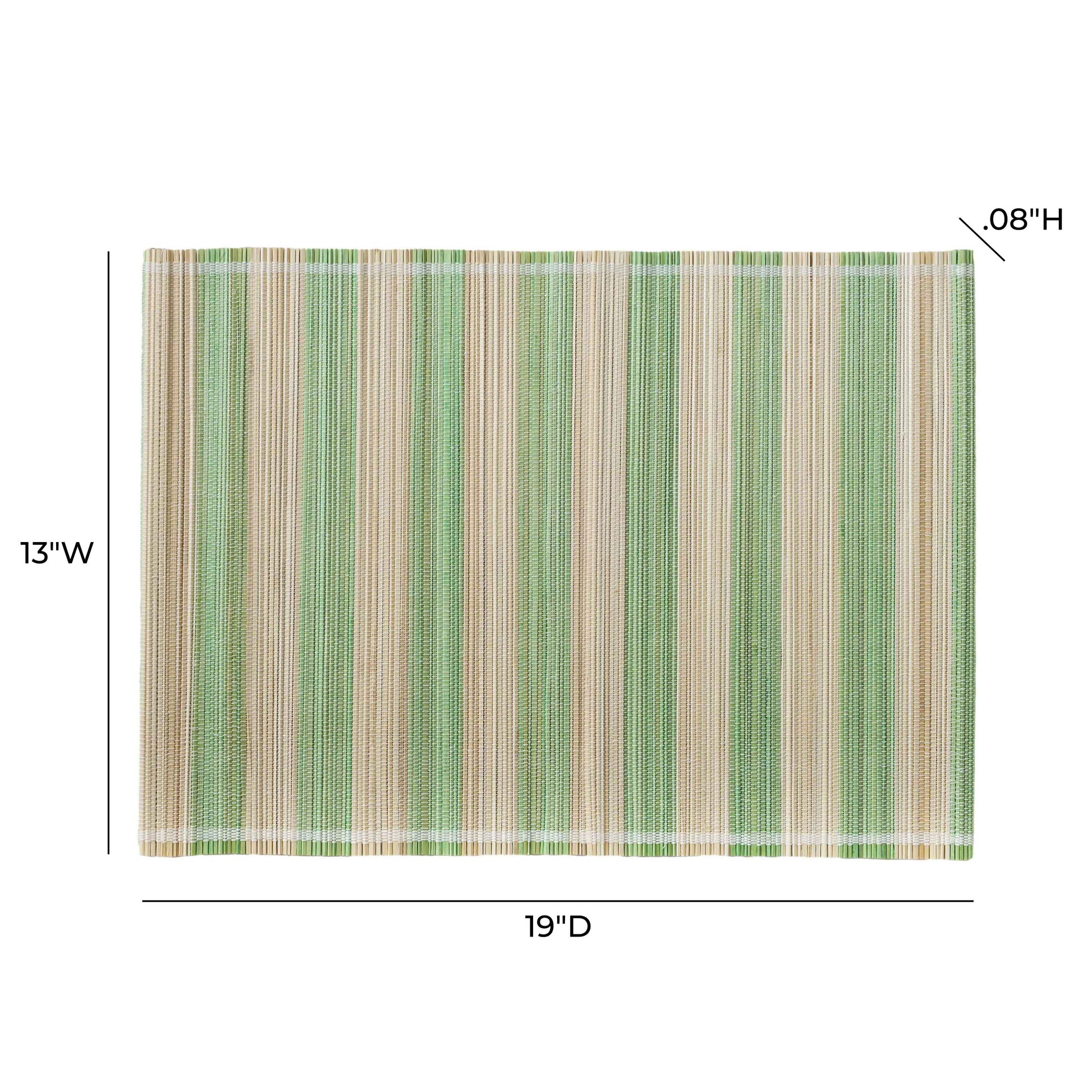 Jora Faded Bamboo Placemat - Set of 4 - Green - Image 5