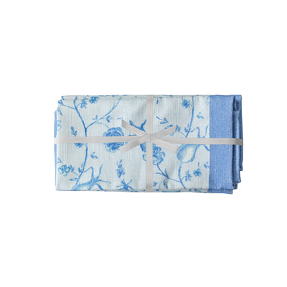 Dolce Natural Cotton Napkin - Set of 4 - Baby Blue - Image 1